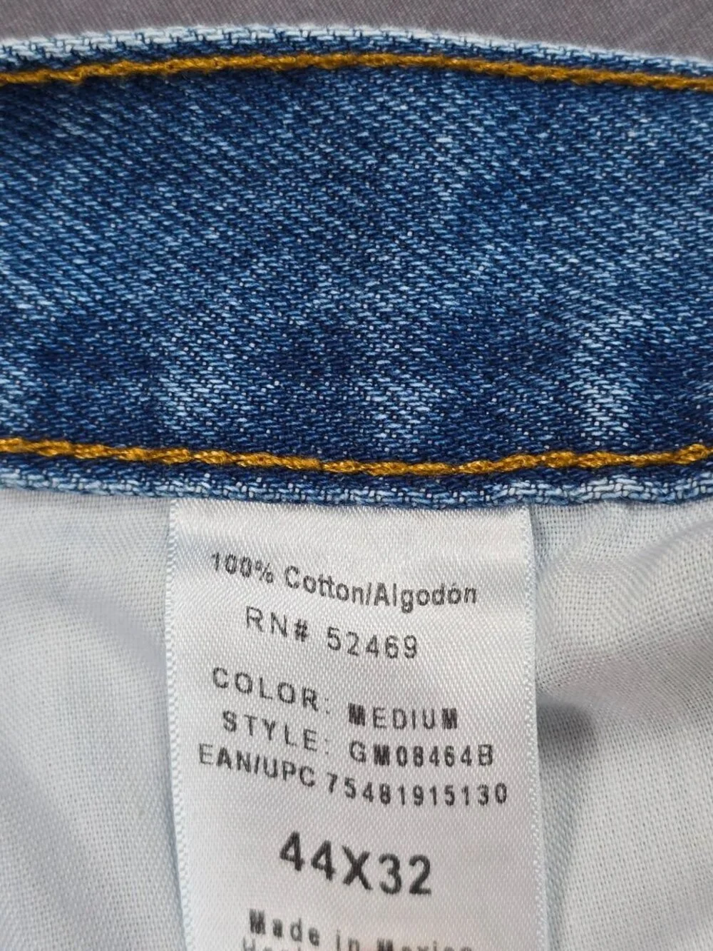 George Regular Fit Blue Denim Jeans 44X32 100% Cotton Medium Wash TWO PAIRS